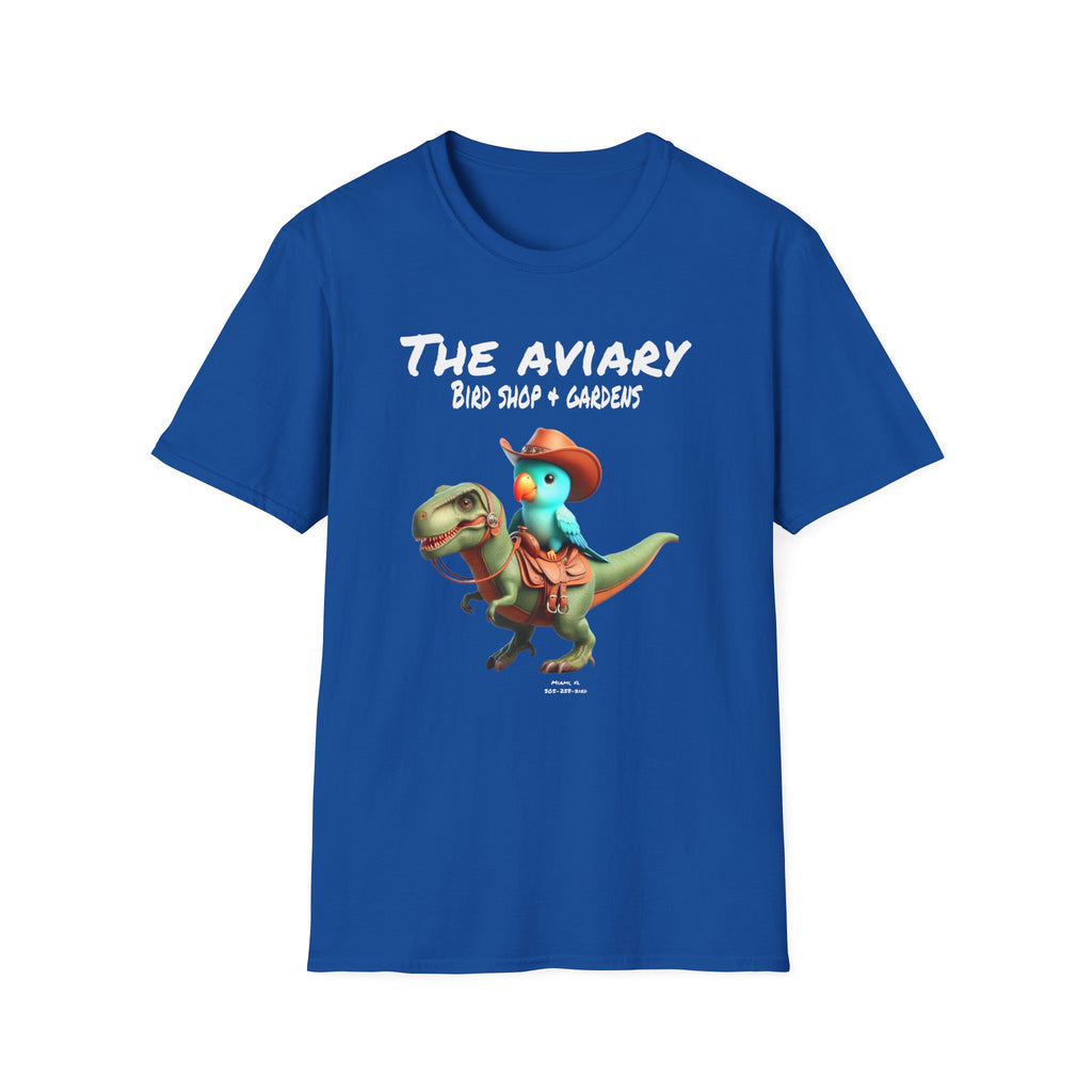 Parrot Dinosaur Cowboy Unisex Softstyle T-Shirt