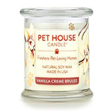 Vanilla Creme Brulee Pet House Candle