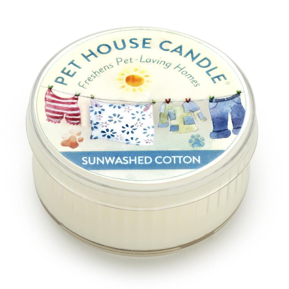 Sunwashed Cotton Mini Pet House Candle