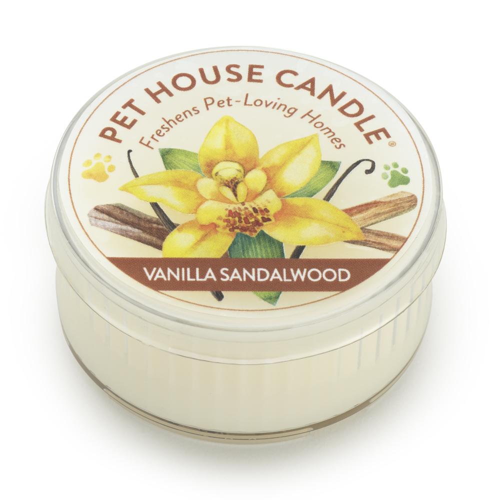 Vanilla Sandalwood Mini Pet House Candle